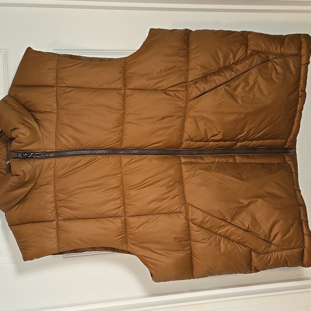 (New) American Eagle Men's Brown Puffer Vest Size L - Picture 1 of 9